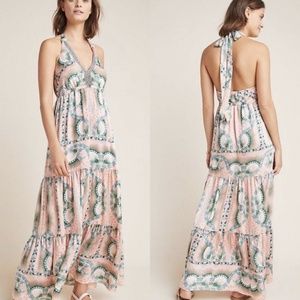 NEW Anthropologie Moroccan Print Maxi Dress